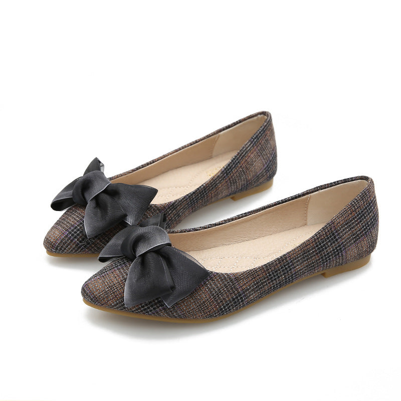 Pointed-Toe Ballet Flats