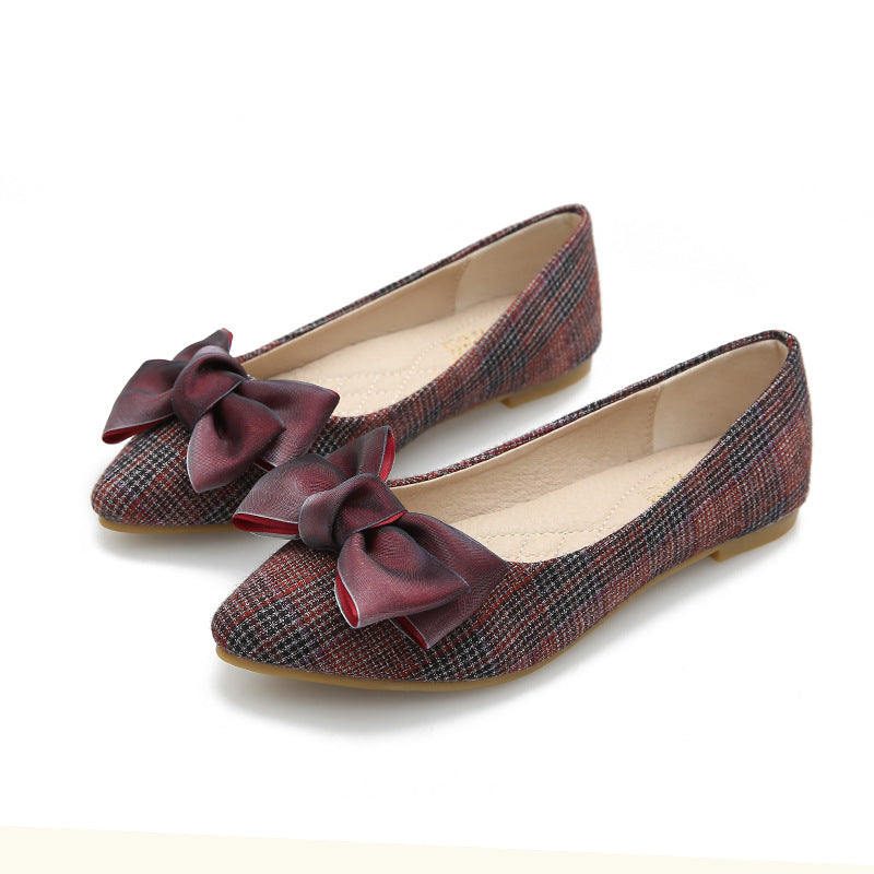 Pointed-Toe Ballet Flats