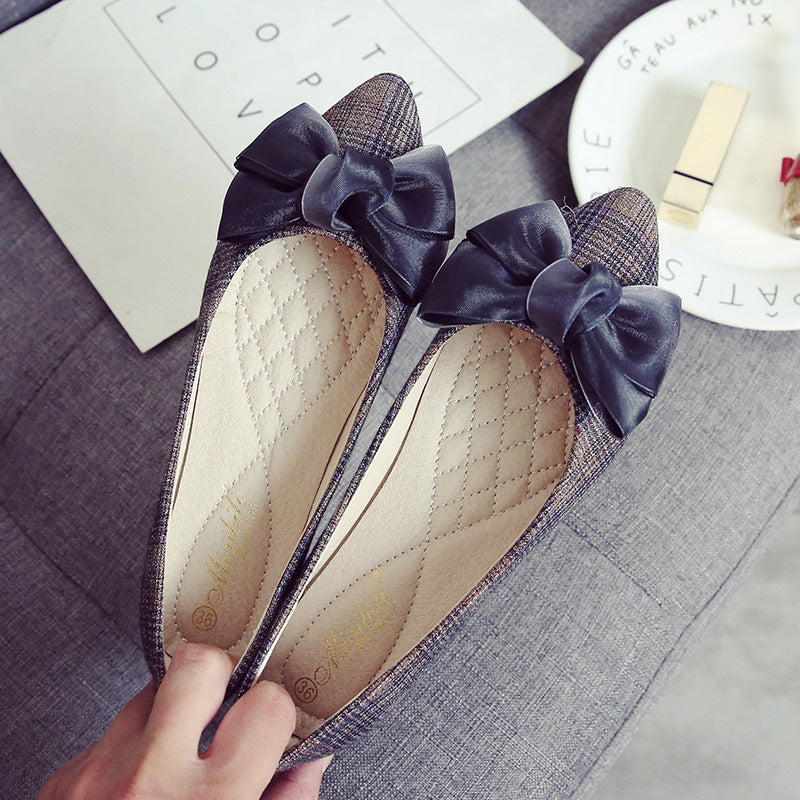 Pointed-Toe Ballet Flats